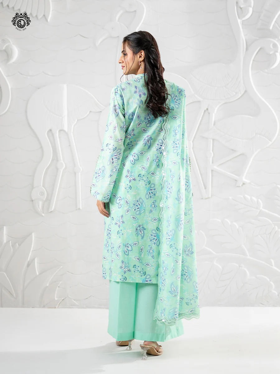 Ruhay Sukhan By Gull Jee Embroidered Digital Printed Lawn Unstitched 3 Piece