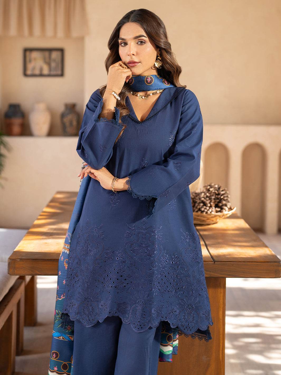 Stella By Mahnur Embroidered Lawn Unstitched 3pcs - Jotey