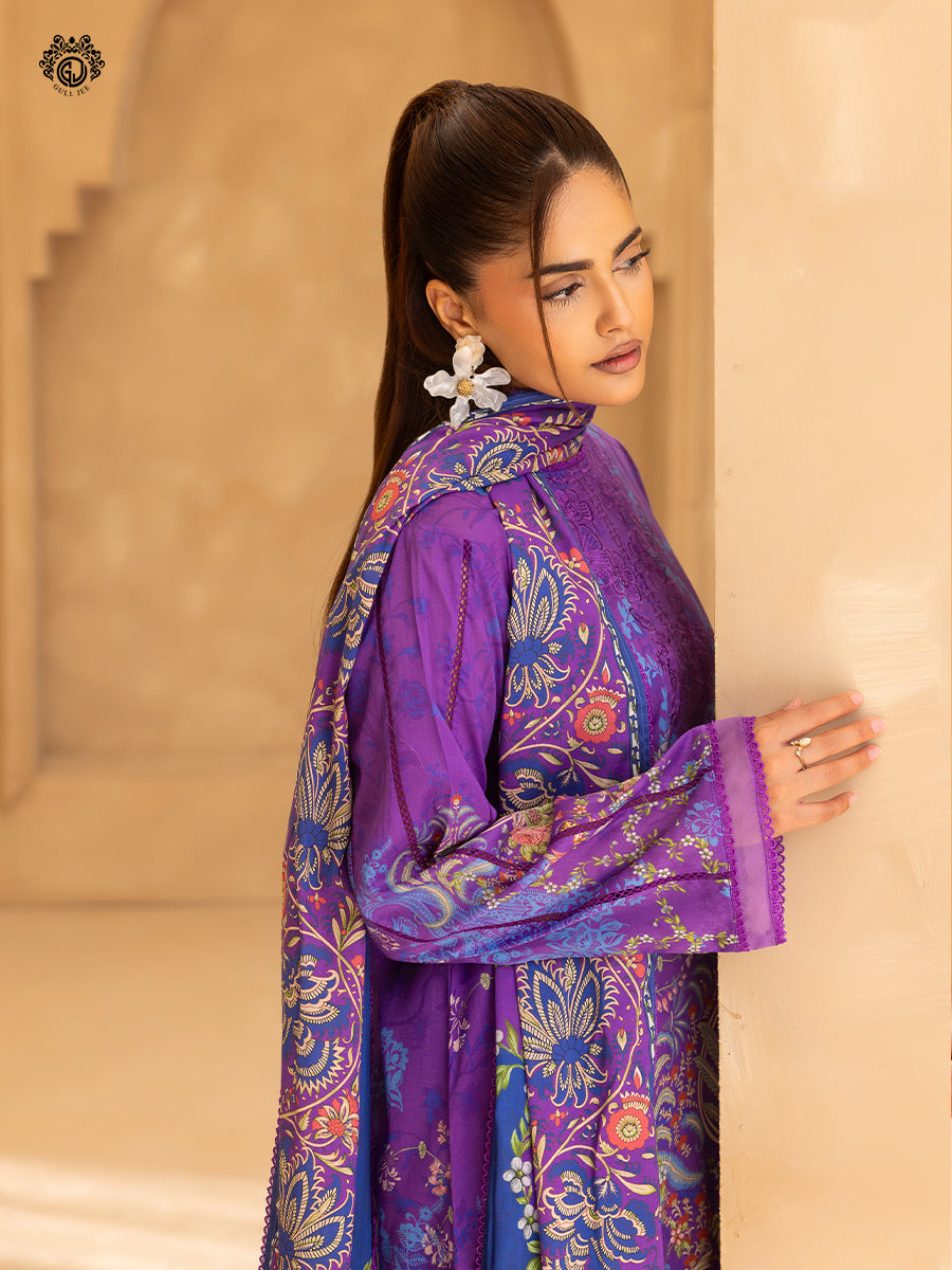GullBano By Gull Jee Embroidered Edit'26 Digital Printed Lawn Unstitched 3Pcs