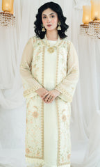 MAAHI BY SHAMOOZ Embroidered Chiffon Unstitched 3pcs