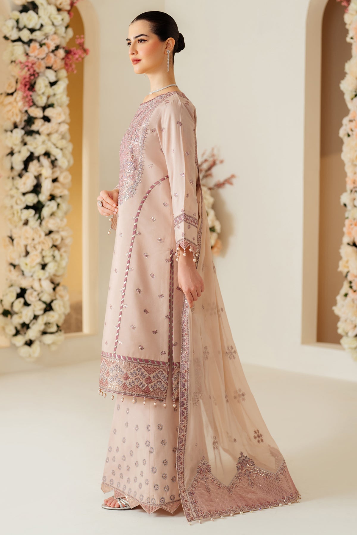 Luxe Raw Silk By Alizeh Embroidered Organza Unstitched 3pcs