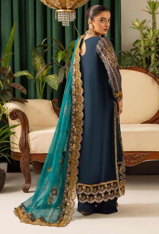 HOC By Humdum Vol-01 Luxury Embroidered Organza Unstitched 3pcs