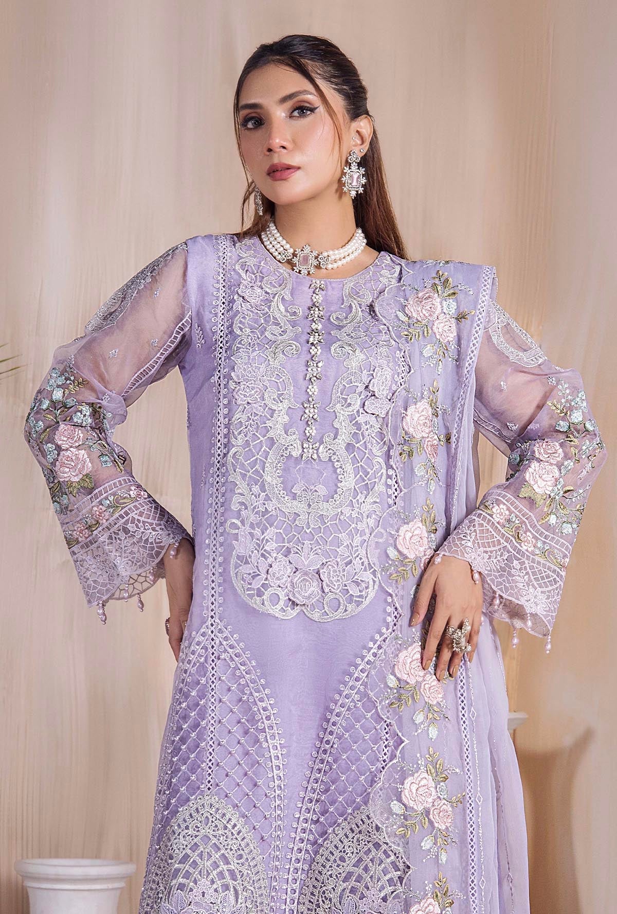Riwayat By ZA Clothes Embroidered Stitched 3pcs
