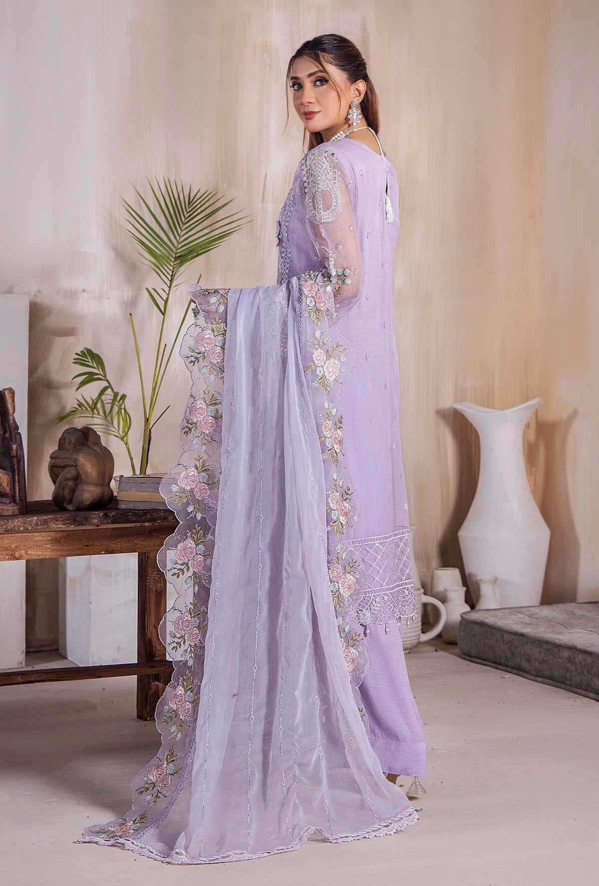 Riwayat By ZA Clothes Embroidered Stitched 3pcs