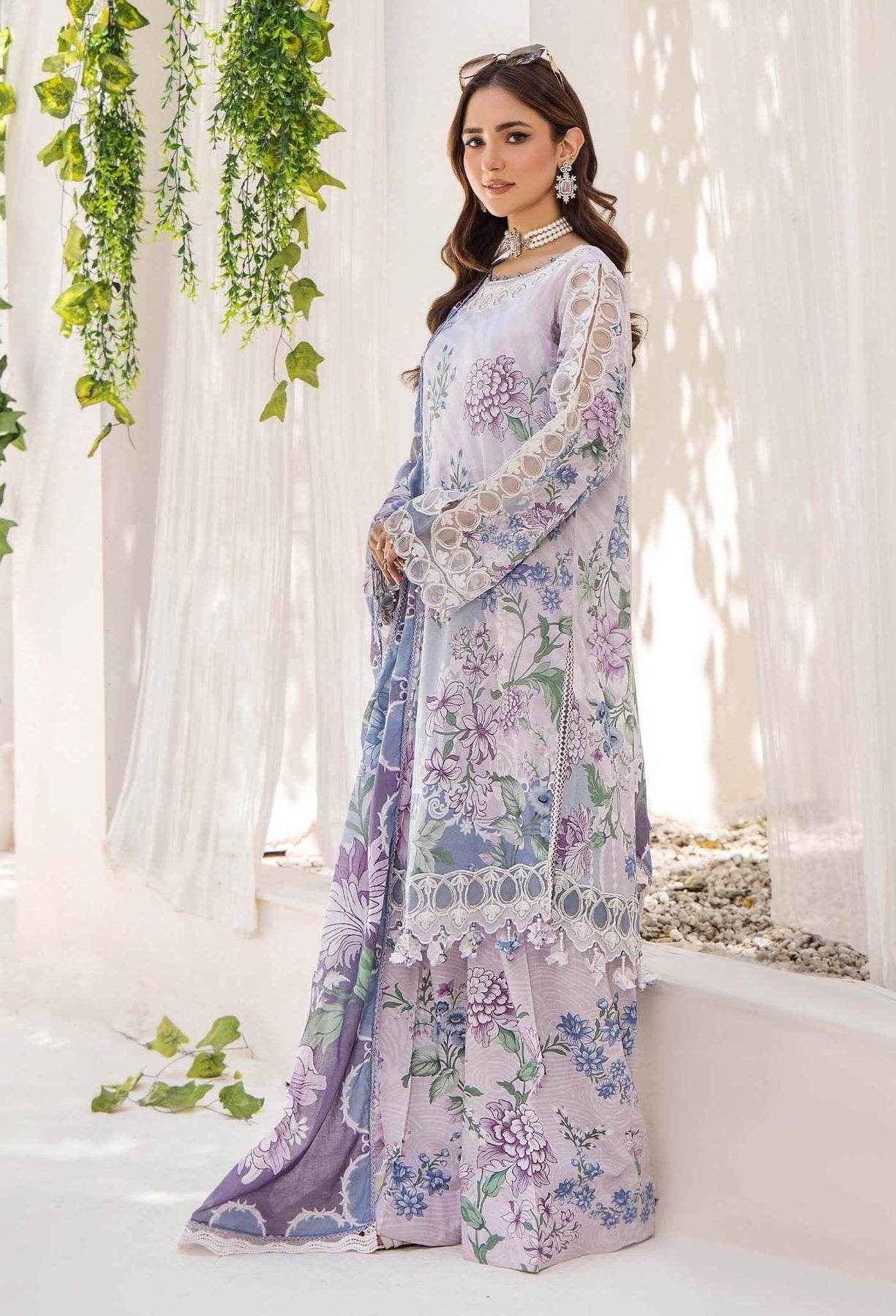 Adan's Libas Prints Unstitched Lawn 3 Piece - Jotey
