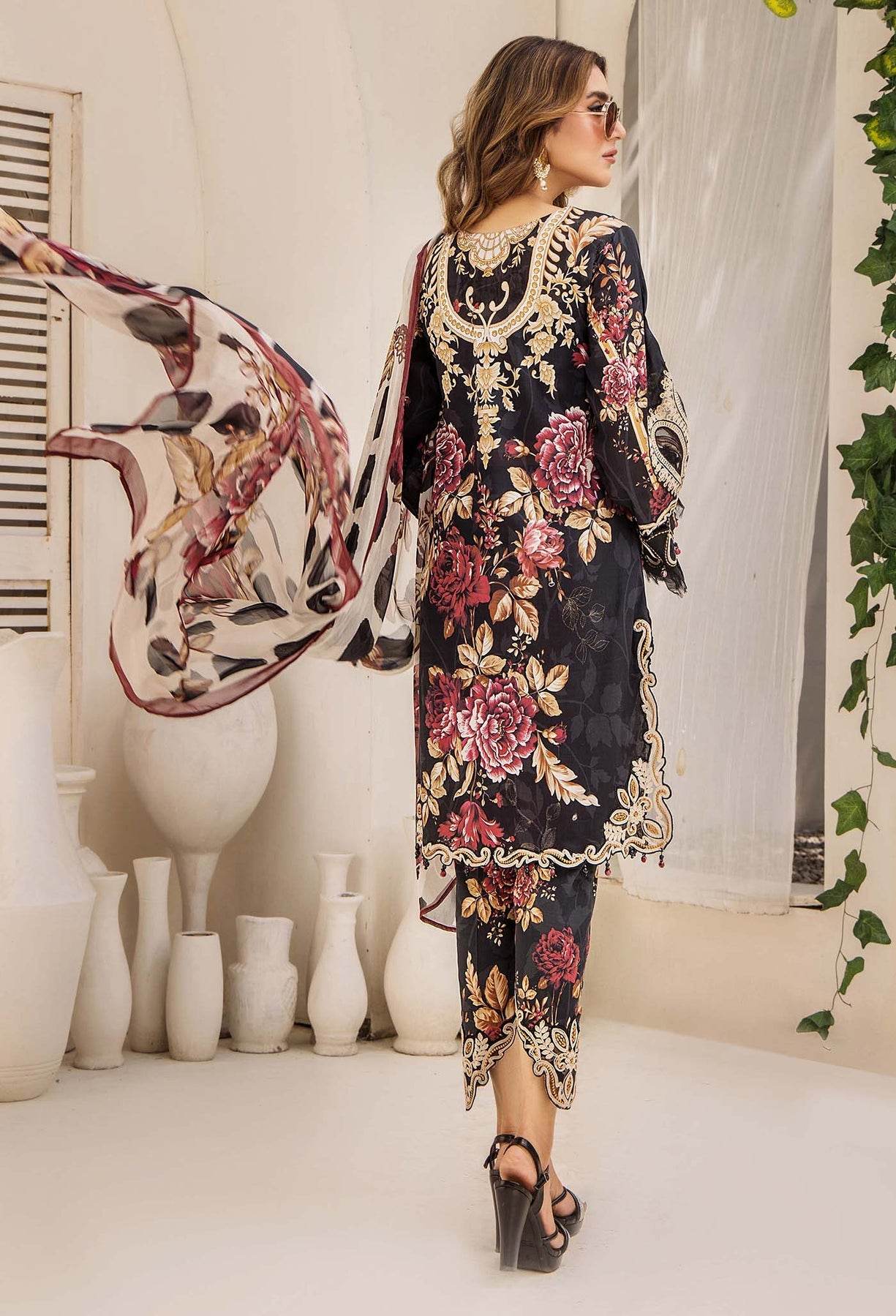 Adan's Libas Prints Unstitched Lawn 3 Piece - Jotey