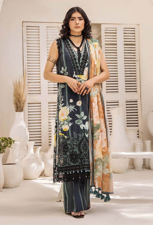 Adan's Libas Prints Unstitched Lawn 3 Piece - Jotey