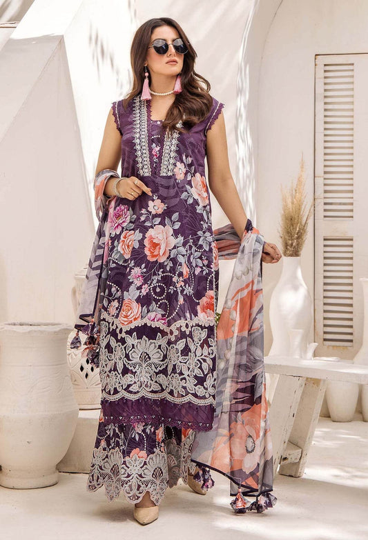 Adan's Libas Prints Unstitched Lawn 3 Piece - Jotey