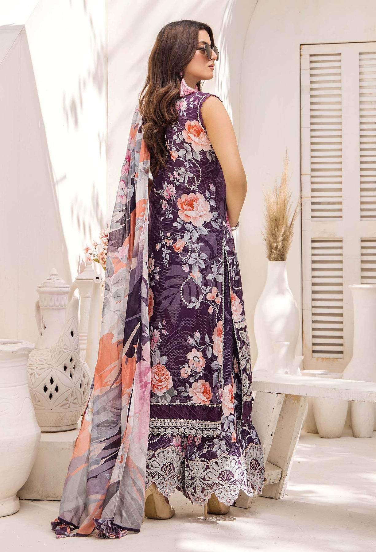 Adan's Libas Prints Unstitched Lawn 3 Piece - Jotey