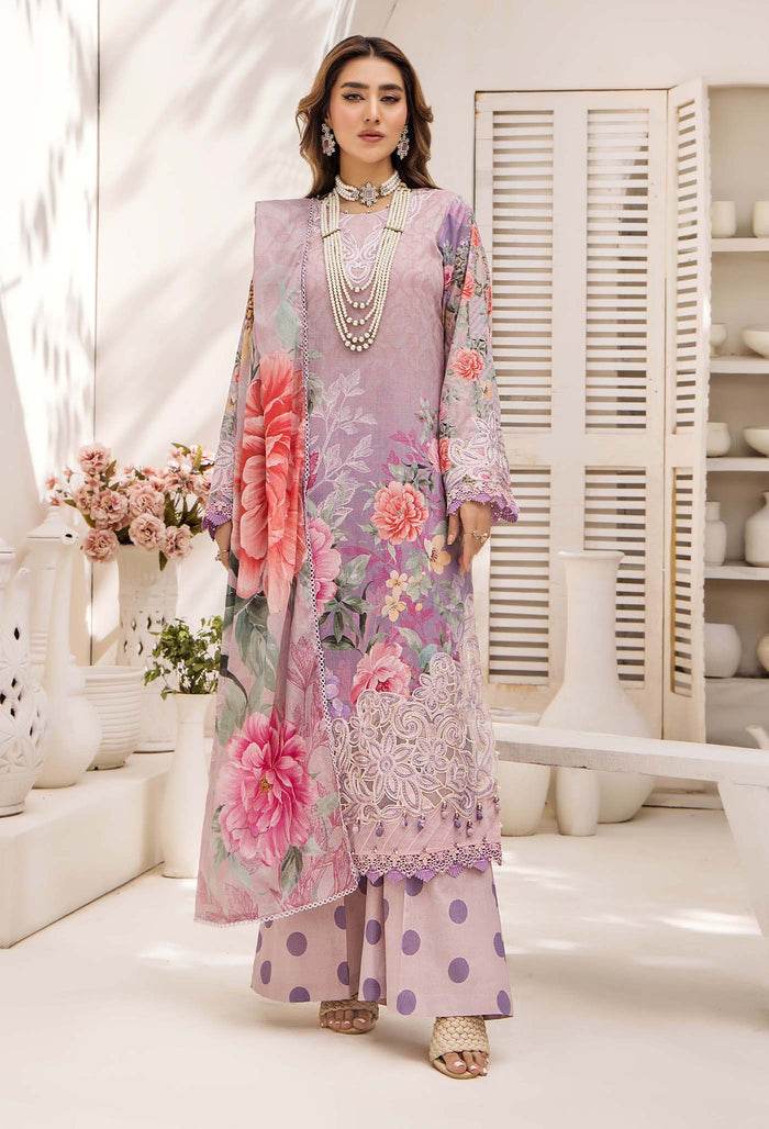 Adan's Libas Prints Unstitched Lawn 3 Piece - Jotey