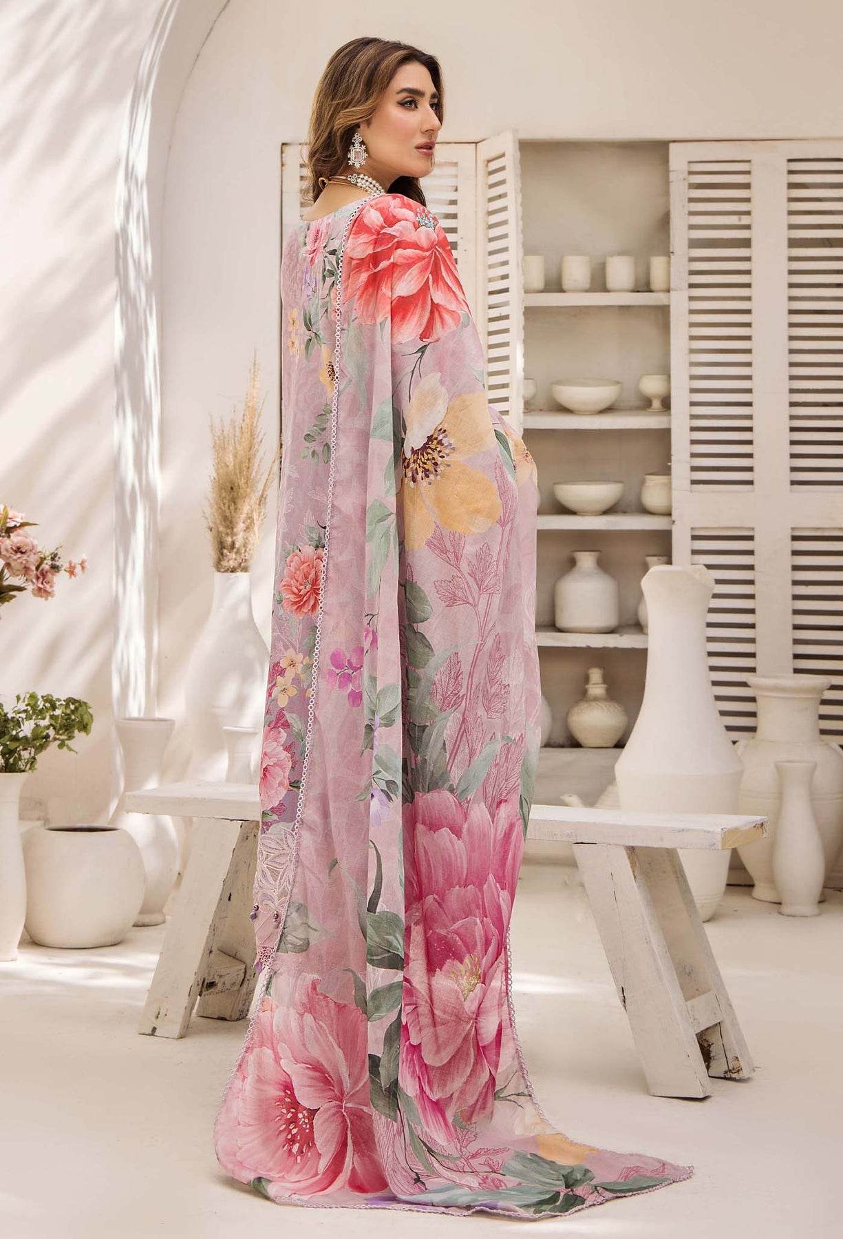 Adan's Libas Prints Unstitched Lawn 3 Piece - Jotey