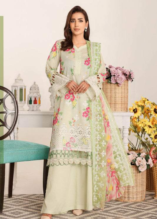 Nawal By Johra Chikankari Printed Lawn Unstitched 3Pcs