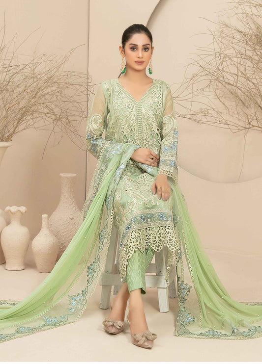 Dilaab By Tawakkal Embroidered Semi Stitched 3pcs
