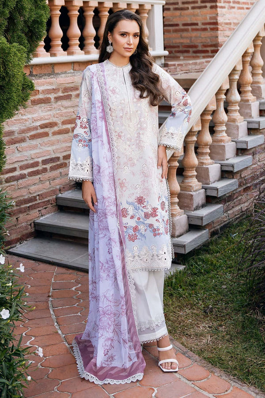 AFROZEH Damask The Holiday Edit'25 Embroidered Lawn 3pcs