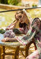 Elaf Print Chikankari Unstitched Lawn 3pcs - Jotey