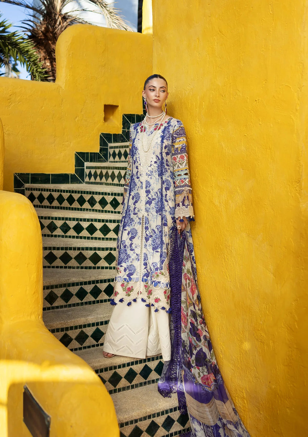 Elaf Premium Signature Embroidered Lawn Unstitched 3pcs
