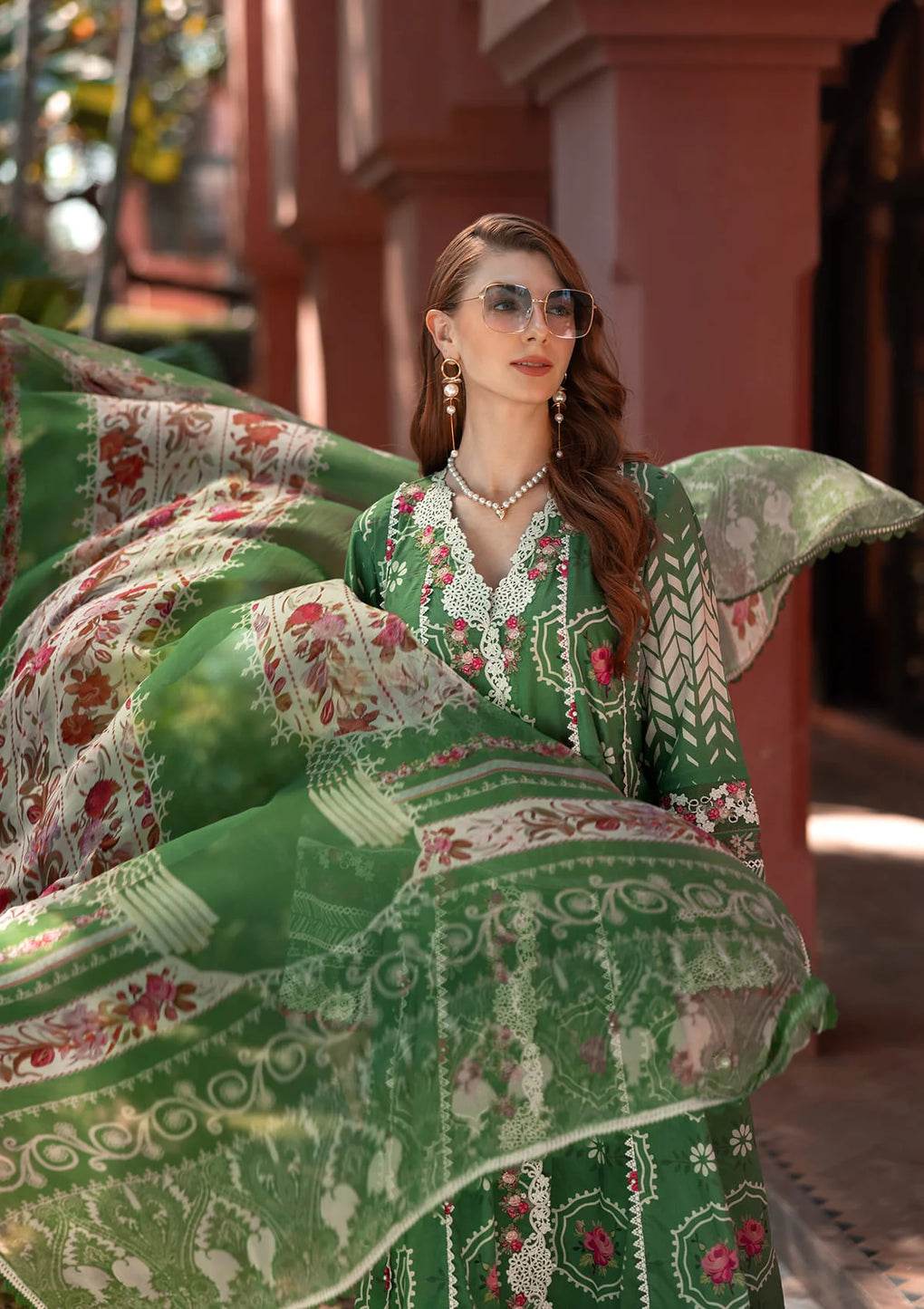 Elaf Premium Signature Embroidered Lawn Unstitched 3pcs - Jotey