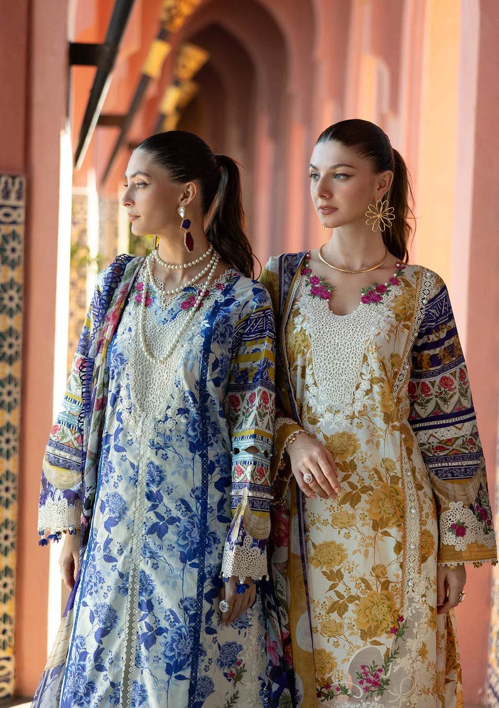 Elaf Premium Signature Embroidered Lawn Unstitched 3pcs - Jotey