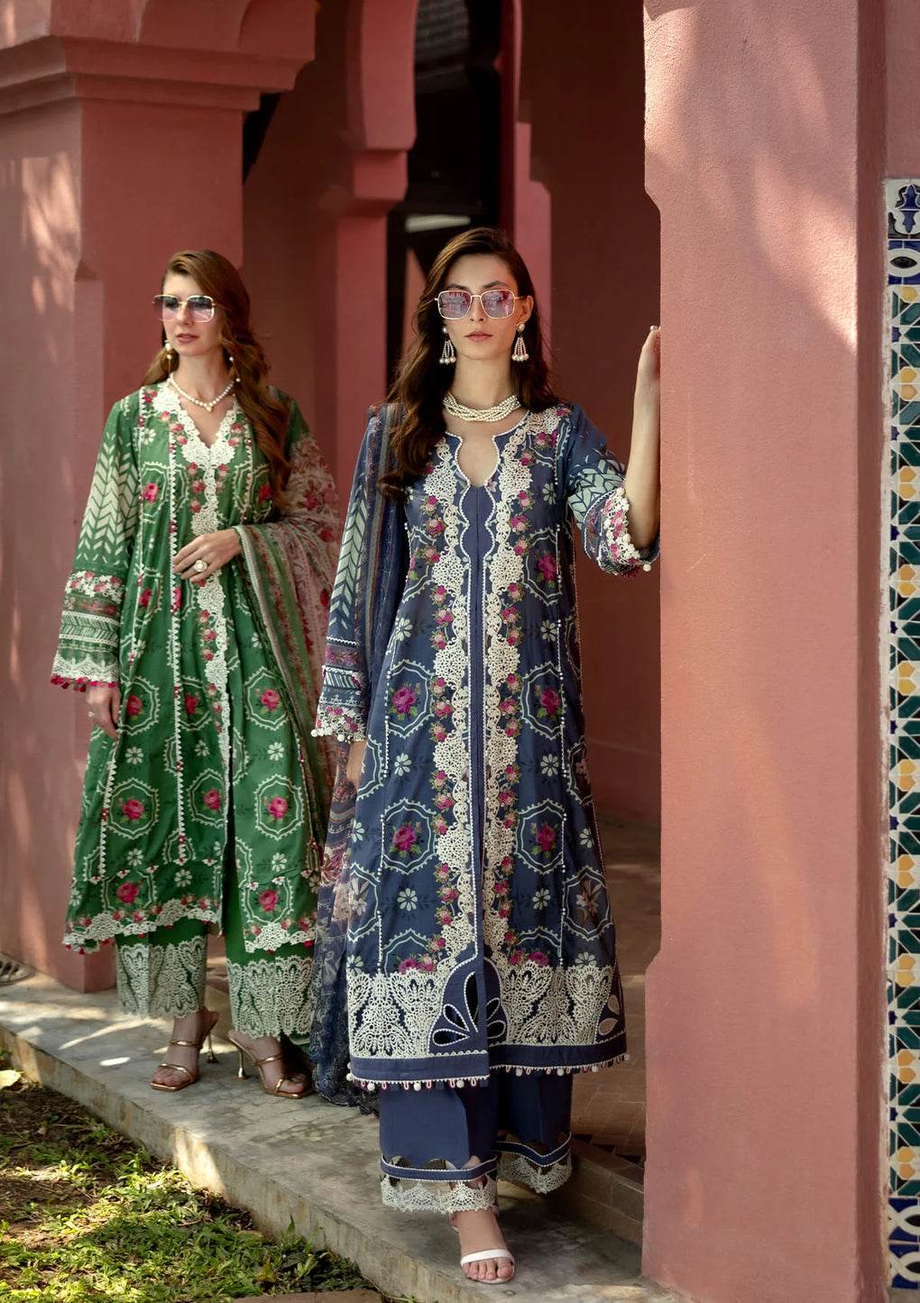 Elaf Premium Signature Embroidered Lawn Unstitched 3pcs - Jotey