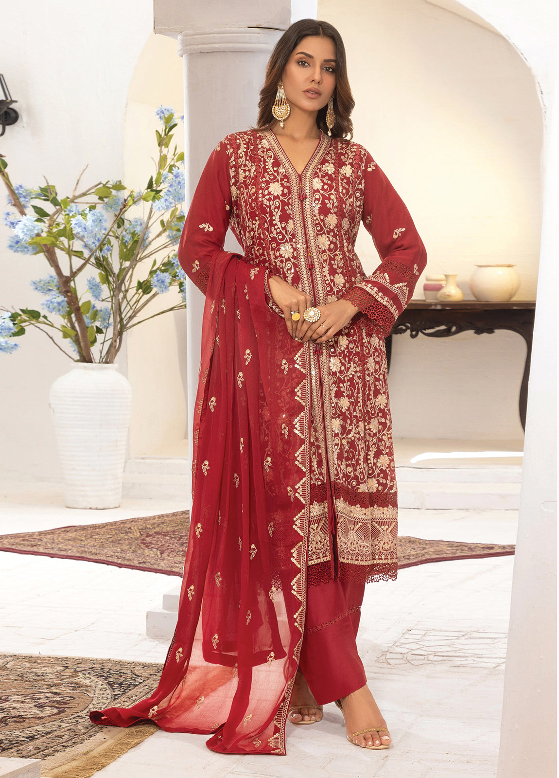 Javeria By Noori Ready To Wear Luxury Chiffon Gown - Jotey