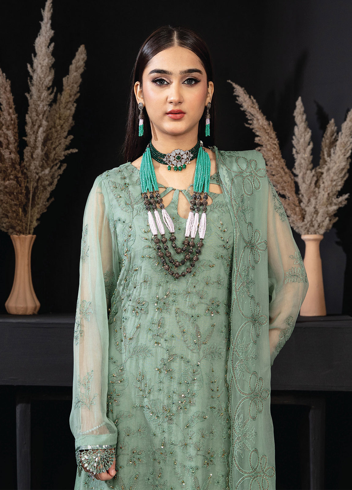 Khoobsurat Libas By Anaya Hoor Signature Chiffon Unstitched 3pcs