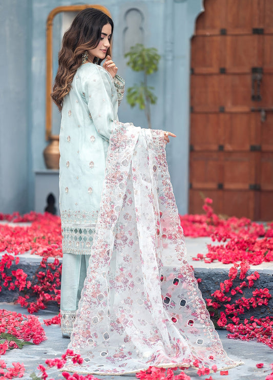 Rashi By Noori Embroidered Luxury Organza Festive Formal Stitched 3 Piece