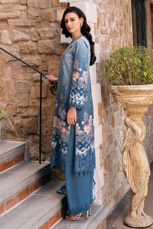 AFROZEH Damask The Holiday Edit'25 Embroidered Lawn 3pcs
