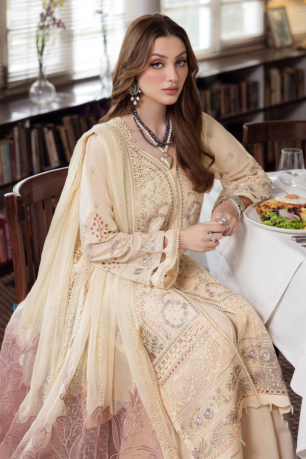 Nureh Mademoiselle Embroidered Swiss Voil 3pcs - Jotey
