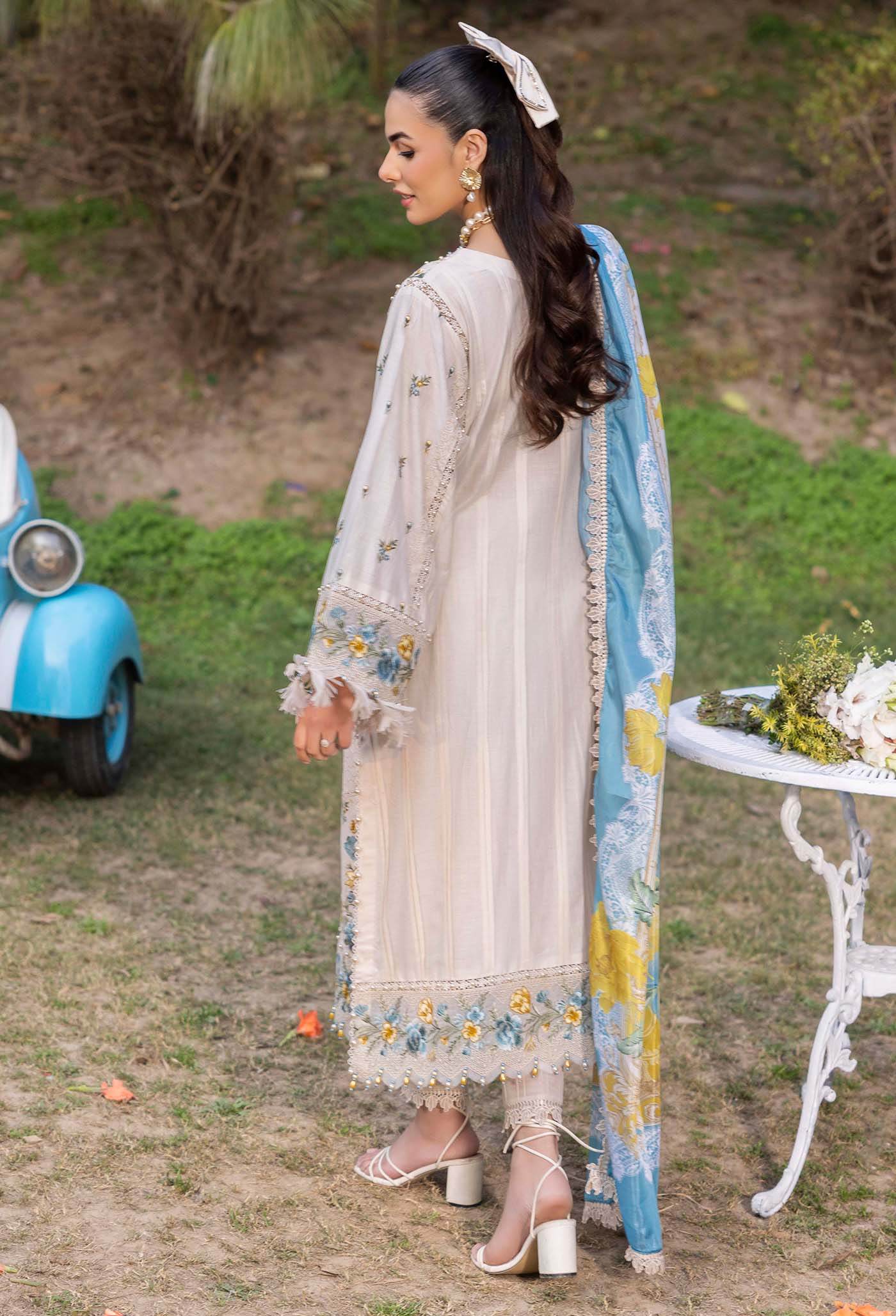 Adans Libas Gull Rukh Unstitched Lawn 3 Piece - Jotey