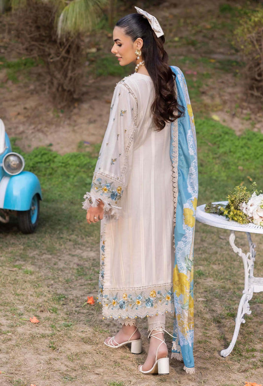 Adans Libas Gull Rukh Unstitched Lawn 3 Piece - Jotey