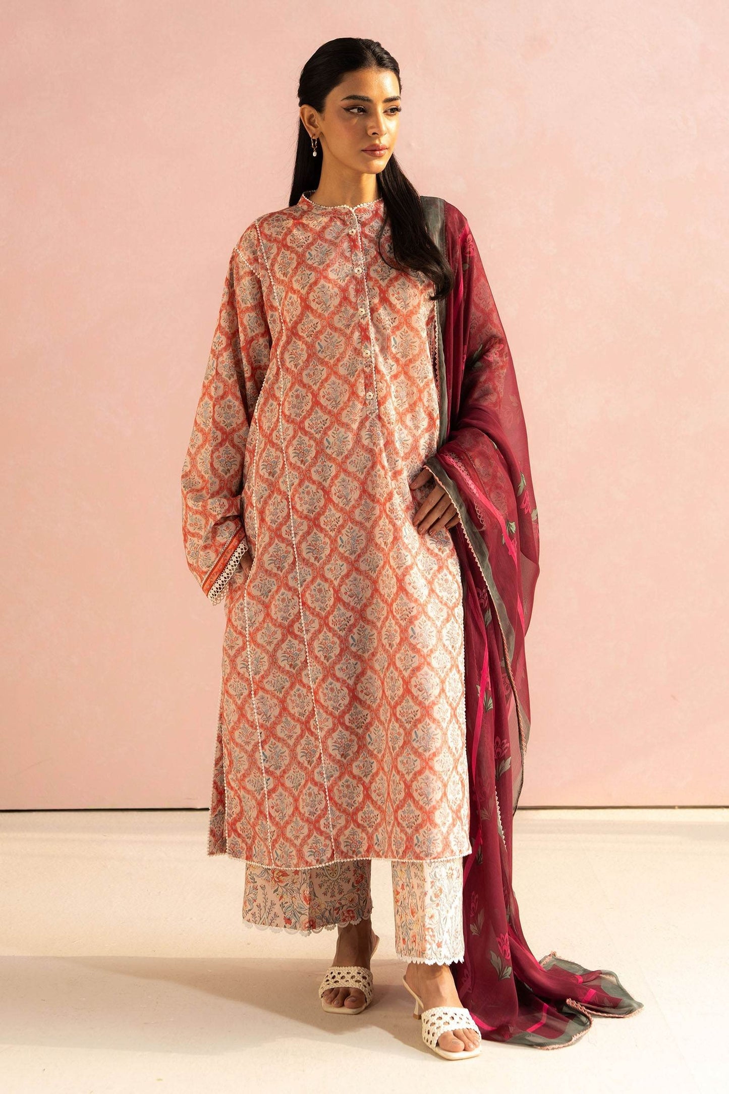 Coco By Zara Shahjahan Digital Printed Lawn Unstitched 3pcs - Jotey