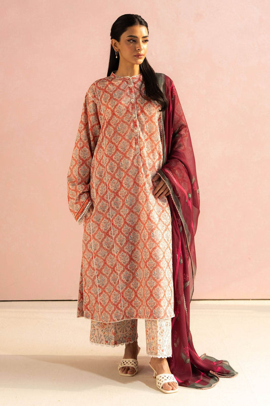 Coco By Zara Shahjahan Digital Printed Lawn Unstitched 3pcs - Jotey