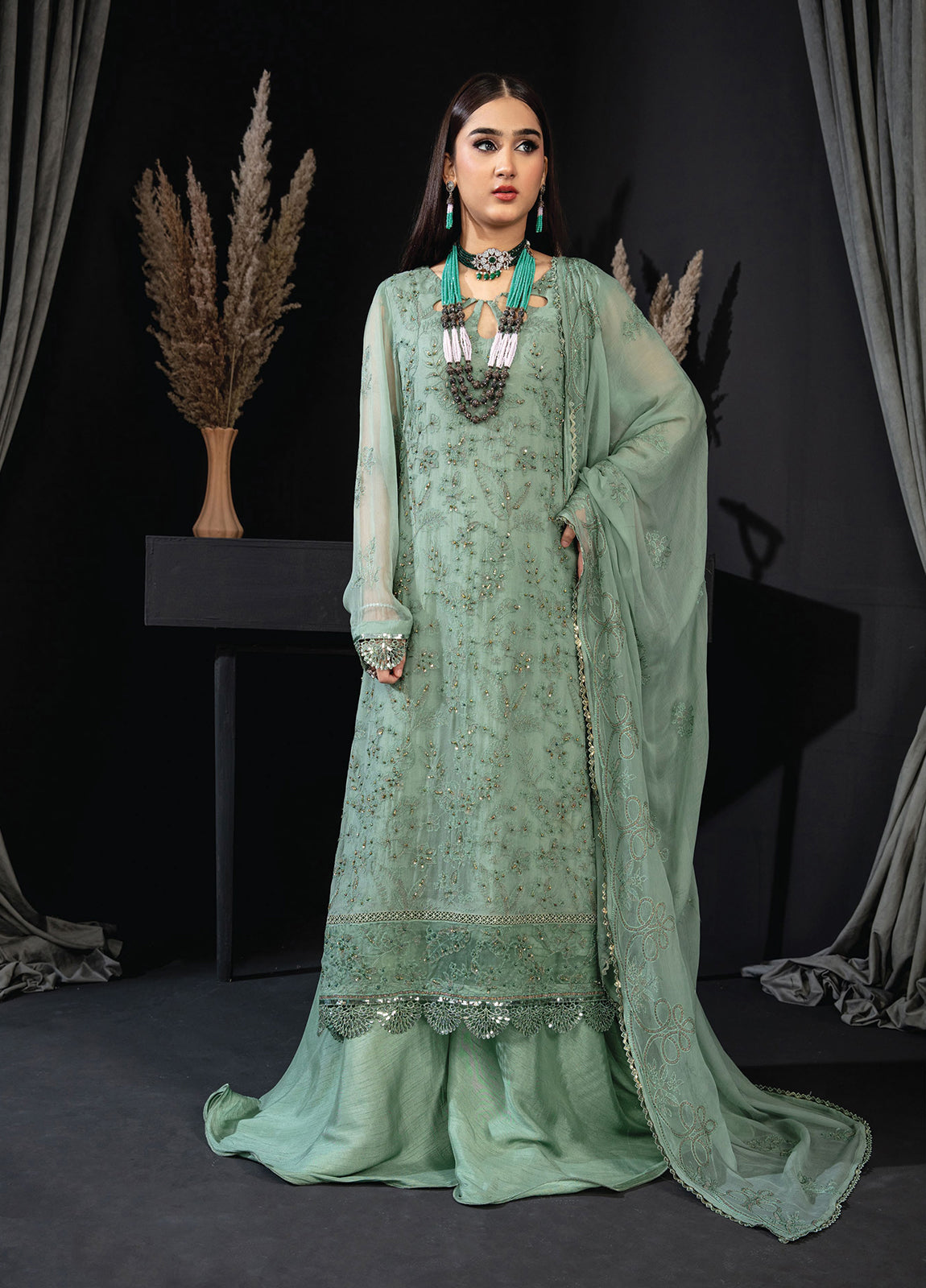 Khoobsurat Libas By Anaya Hoor Signature Chiffon Unstitched 3pcs