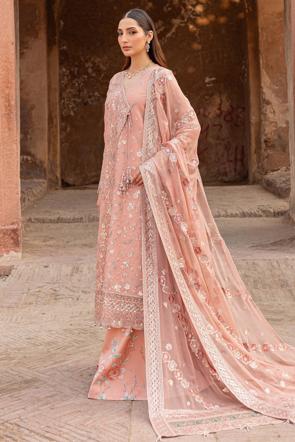 Ritzier By Farasha Embroidered Luxury Chiffon Unstitched 3pcs