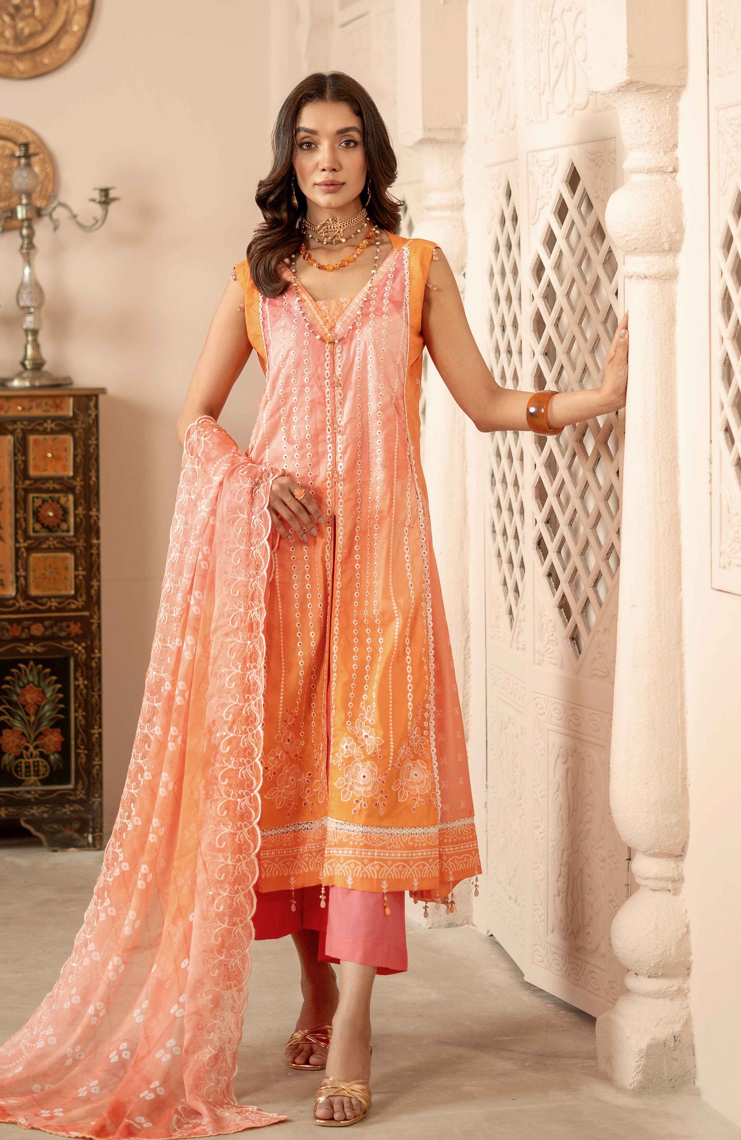 Sunshine Bloom By Alzohaib Premium Printed Embroidered Unstitched 3pcs