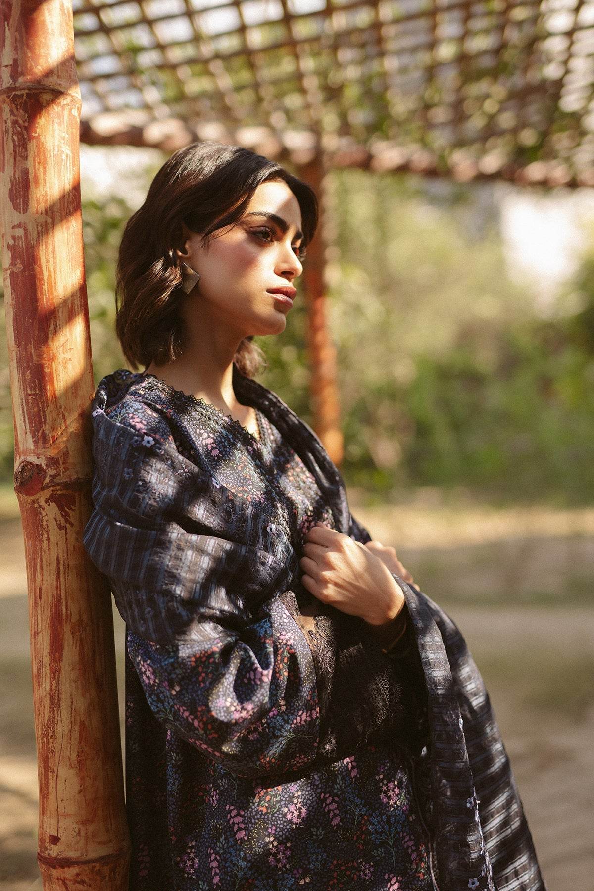 AYZEL Core Collection Embroidered Unstitched Lawn 3pcs - Jotey