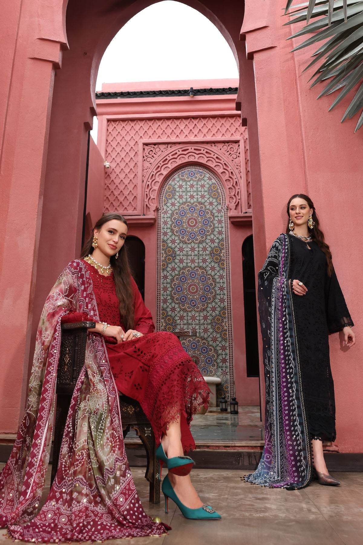 Baazar By Nureh Embroidered Chikankari Lawn Unstitched 3pcs - Jotey