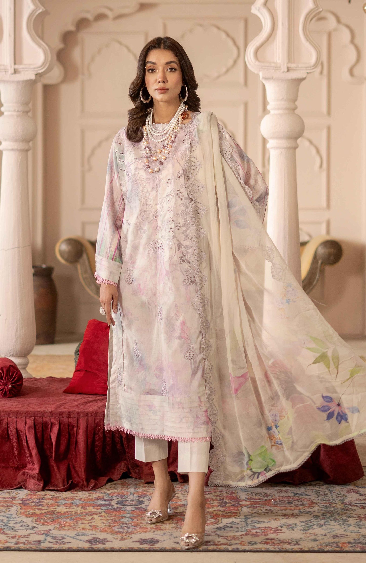 Sunshine Bloom By Alzohaib Premium Printed Embroidered Unstitched 3pcs