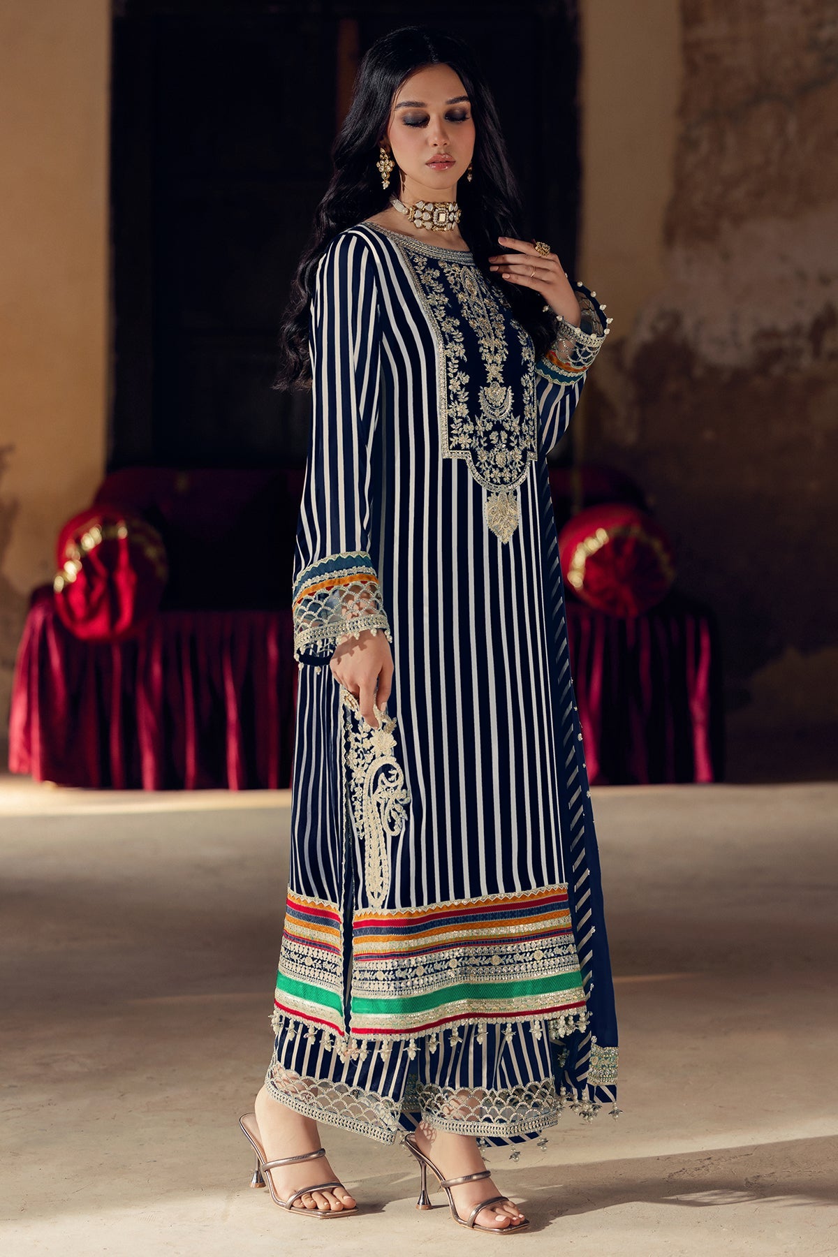 Vasal By Charizma Embroidered Luxury Chiffon Vol-03 Unstitched 3pcs