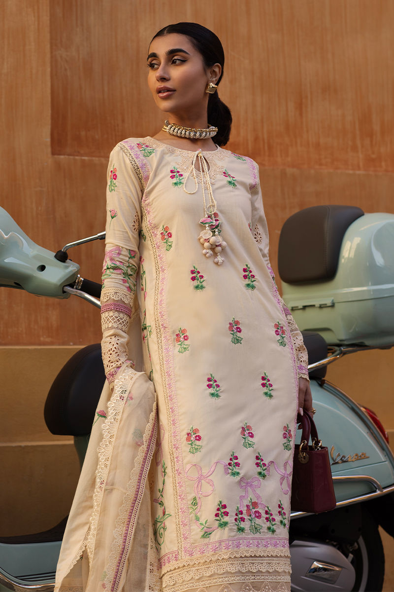 Zoha By Ansab Jahangir Embroidered Luxury Lawn'25 Unstitched 3pcs