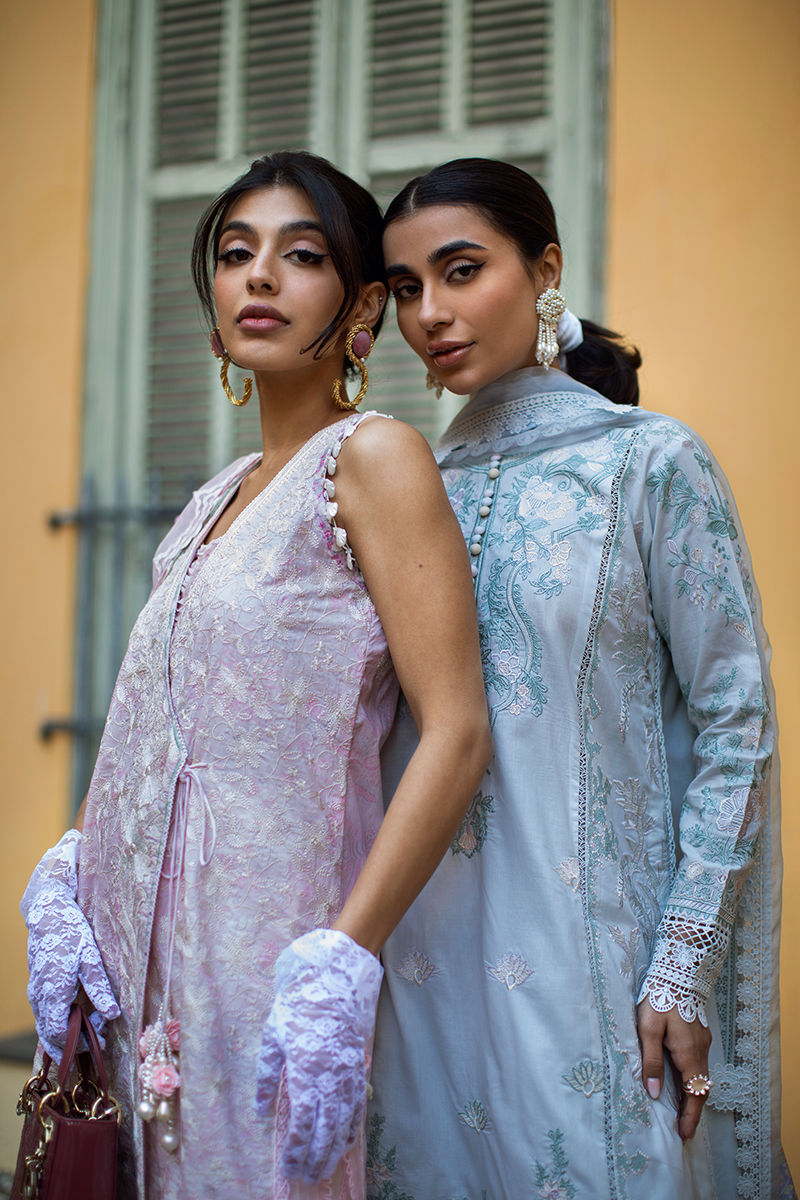 Zoha By Ansab Jahangir Embroidered Luxury Lawn'25 Unstitched 3pcs