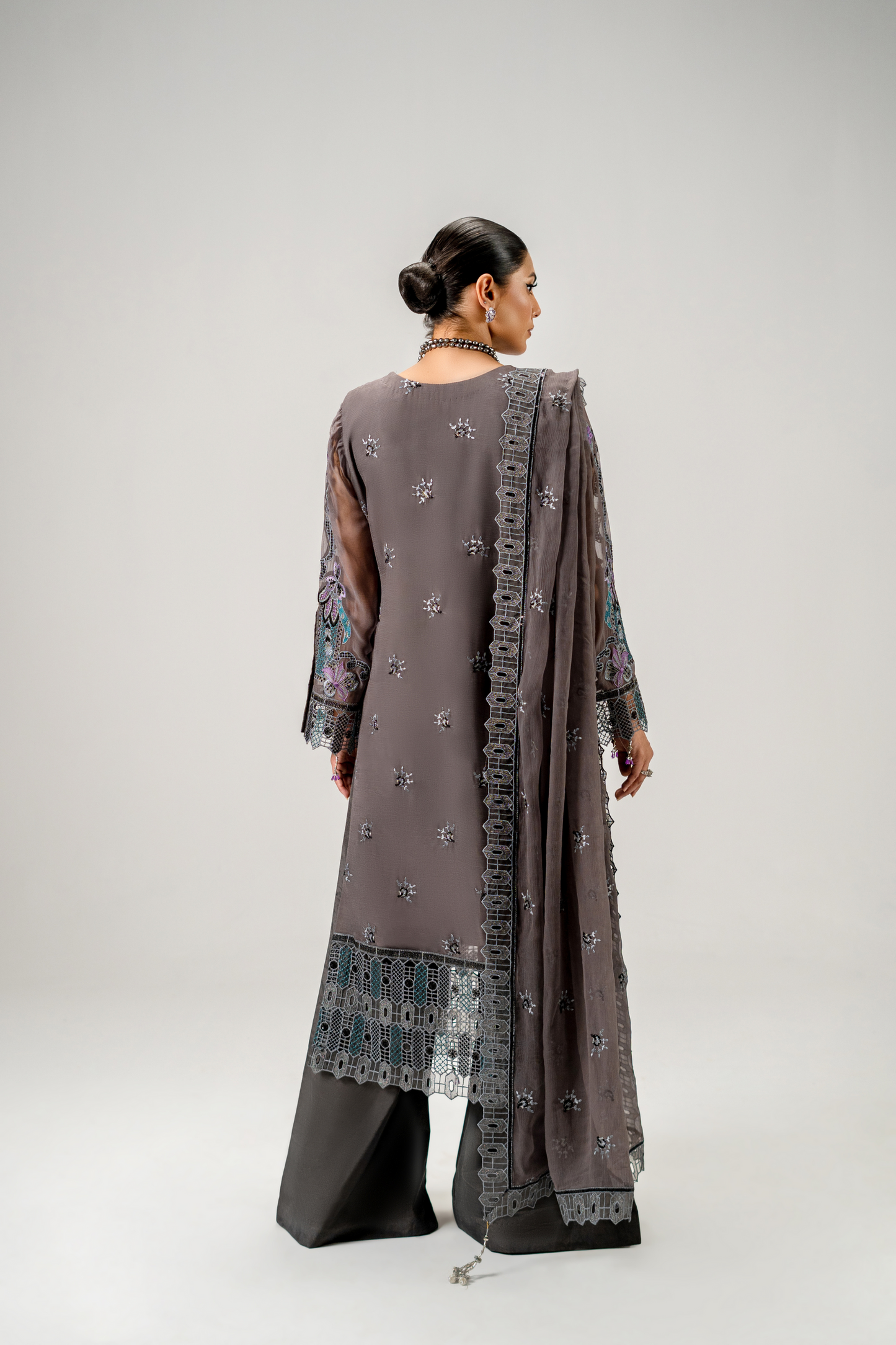 Zebtan Aura Vol-01 Embroidered Chiffon Unstitched 3pcs