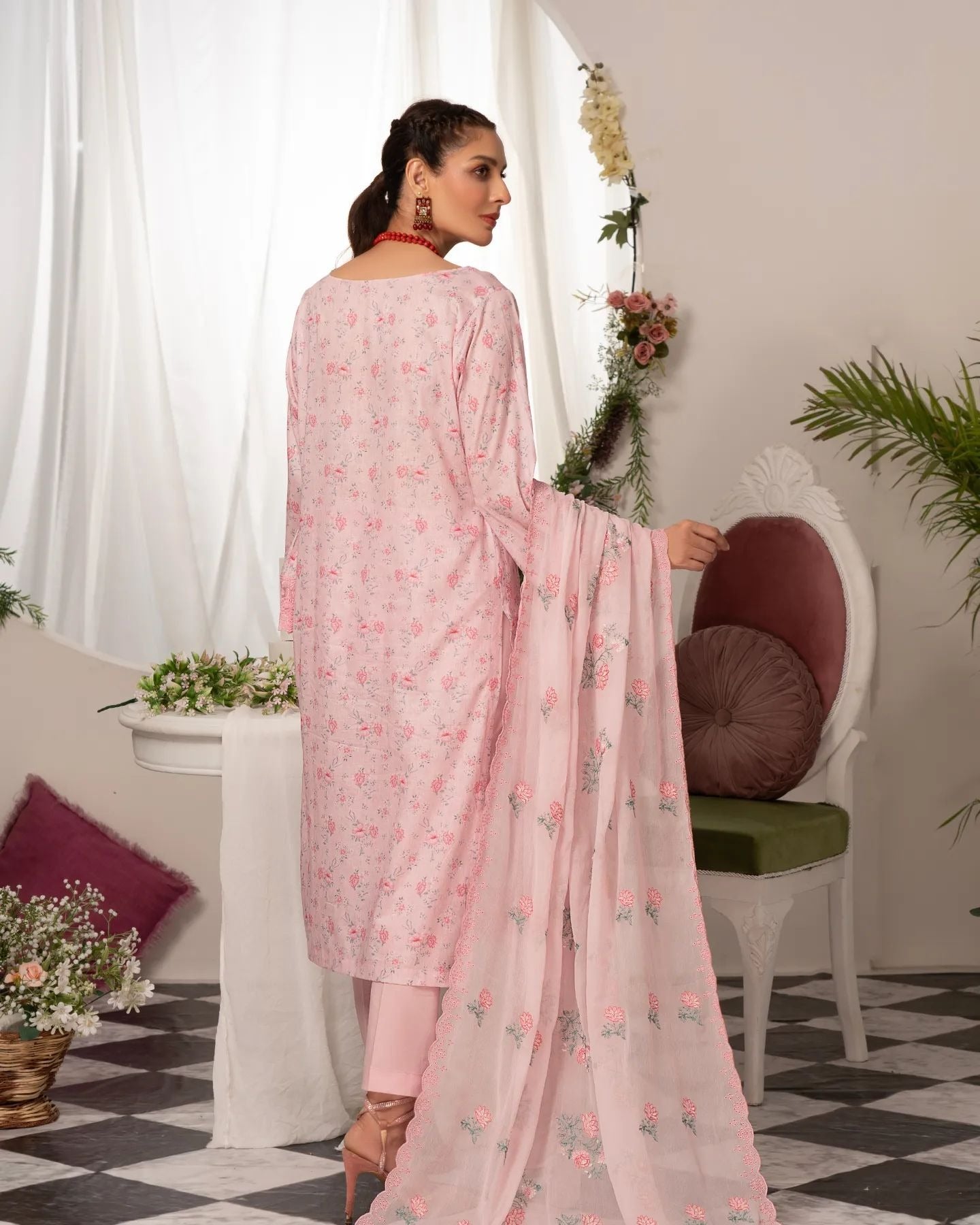 Manizay Super Anmol Embroidered Lawn 3pcs