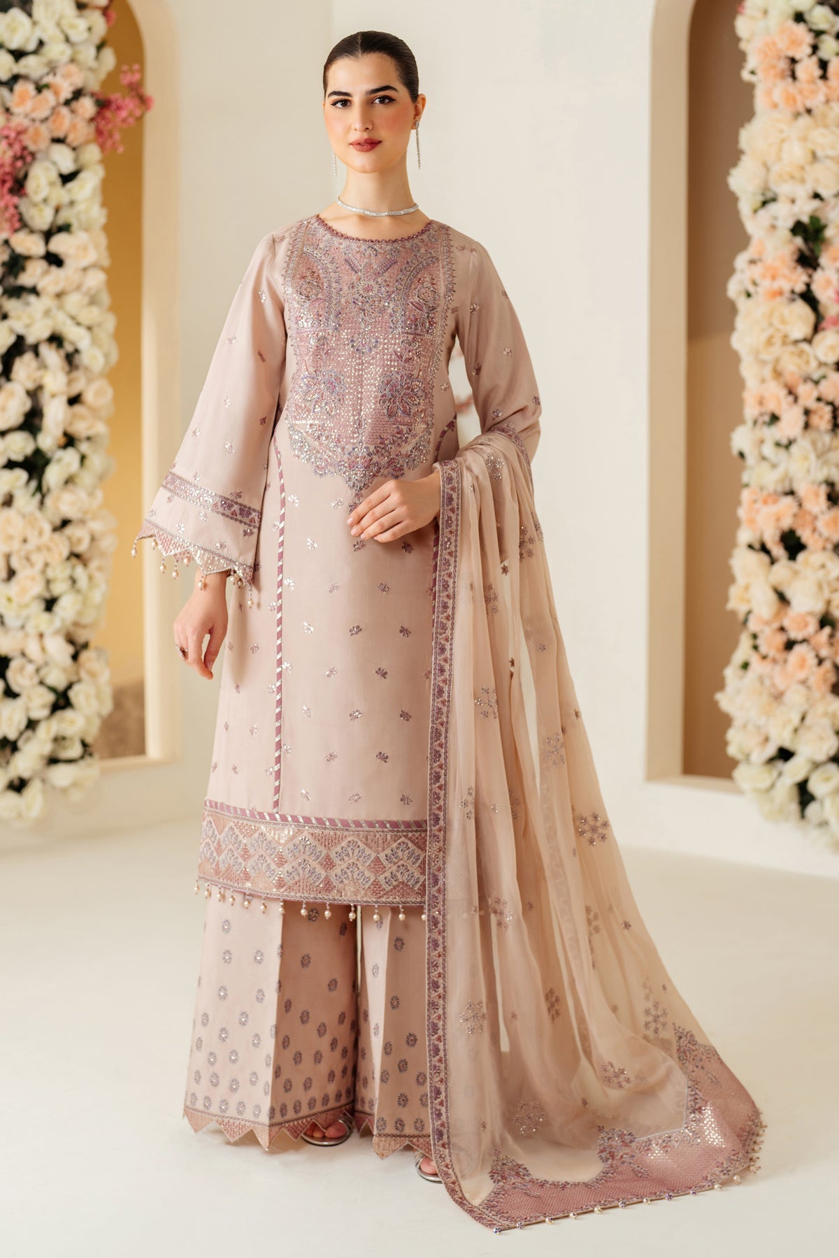 Luxe Raw Silk By Alizeh Embroidered Organza Unstitched 3pcs