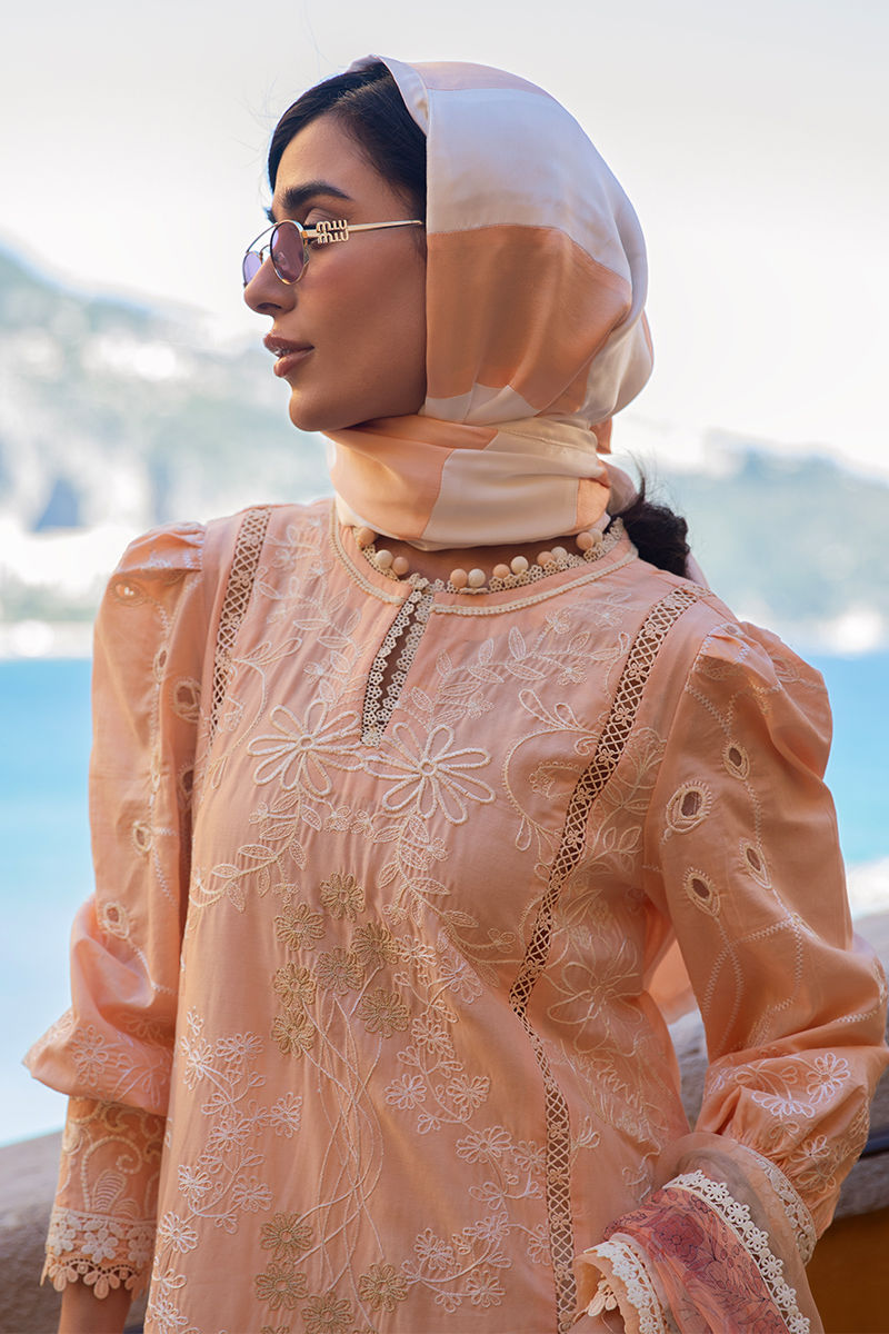 Zoha By Ansab Jahangir Embroidered Luxury Lawn'25 Unstitched 3pcs