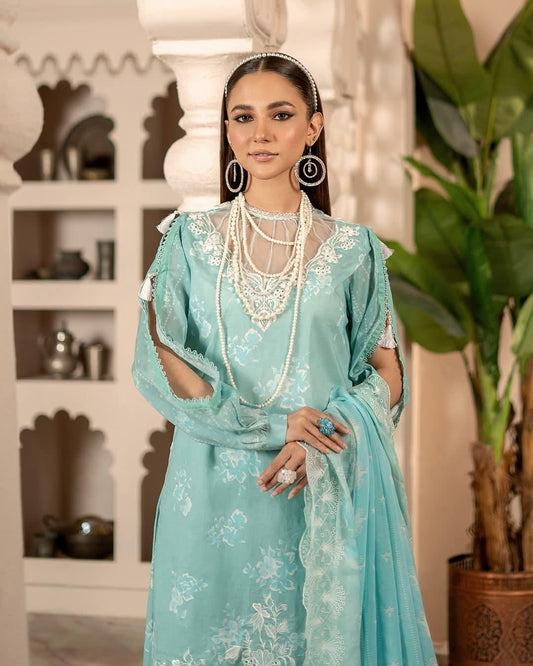 Sunshine Bloom By Alzohaib Premium Printed Embroidered Unstitched 3pcs