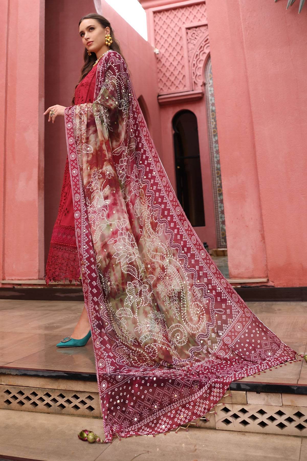 Baazar By Nureh Embroidered Chikankari Lawn Unstitched 3pcs - Jotey