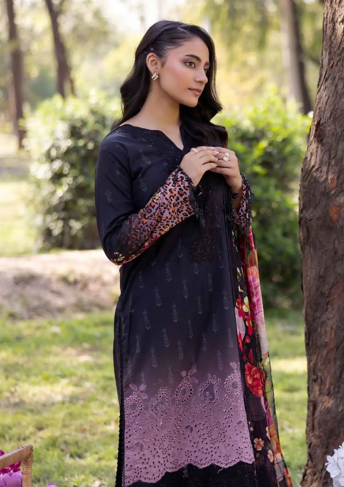 Nur Vantage Embroidered Lawn Unstitched 3 Piece