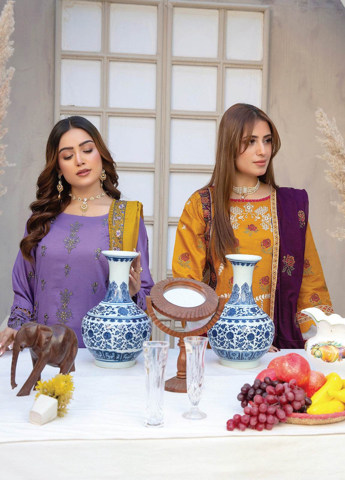 Ethnic By Anaya Hoor Embroidered Lawn Unstitched 3pcs - Jotey