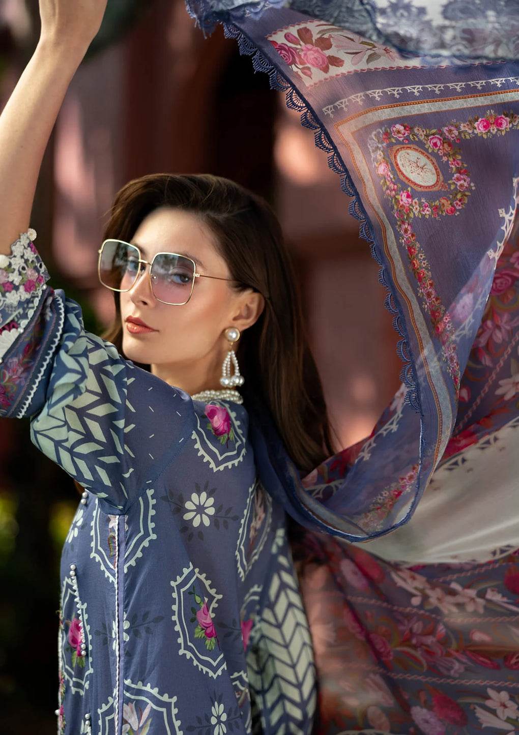 Elaf Premium Signature Embroidered Lawn Unstitched 3pcs - Jotey